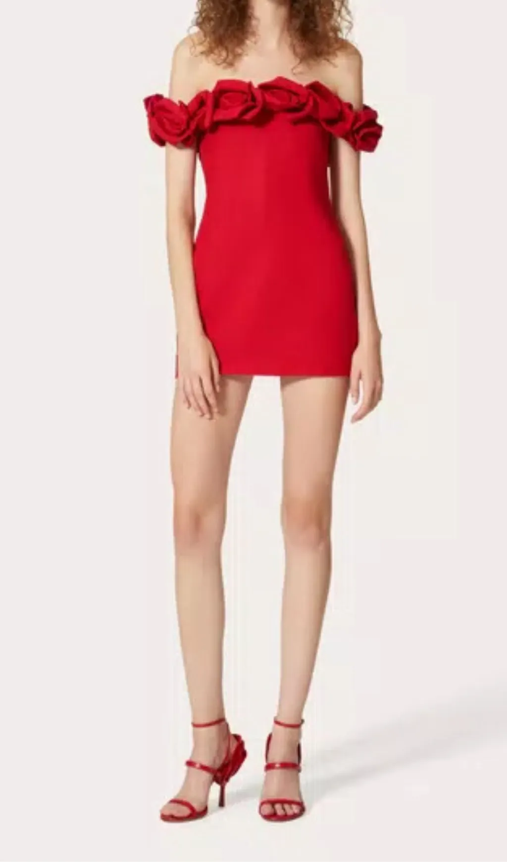 FLORAL EMBELLISHED CREPE MINI DRESS Gloria Lanvin