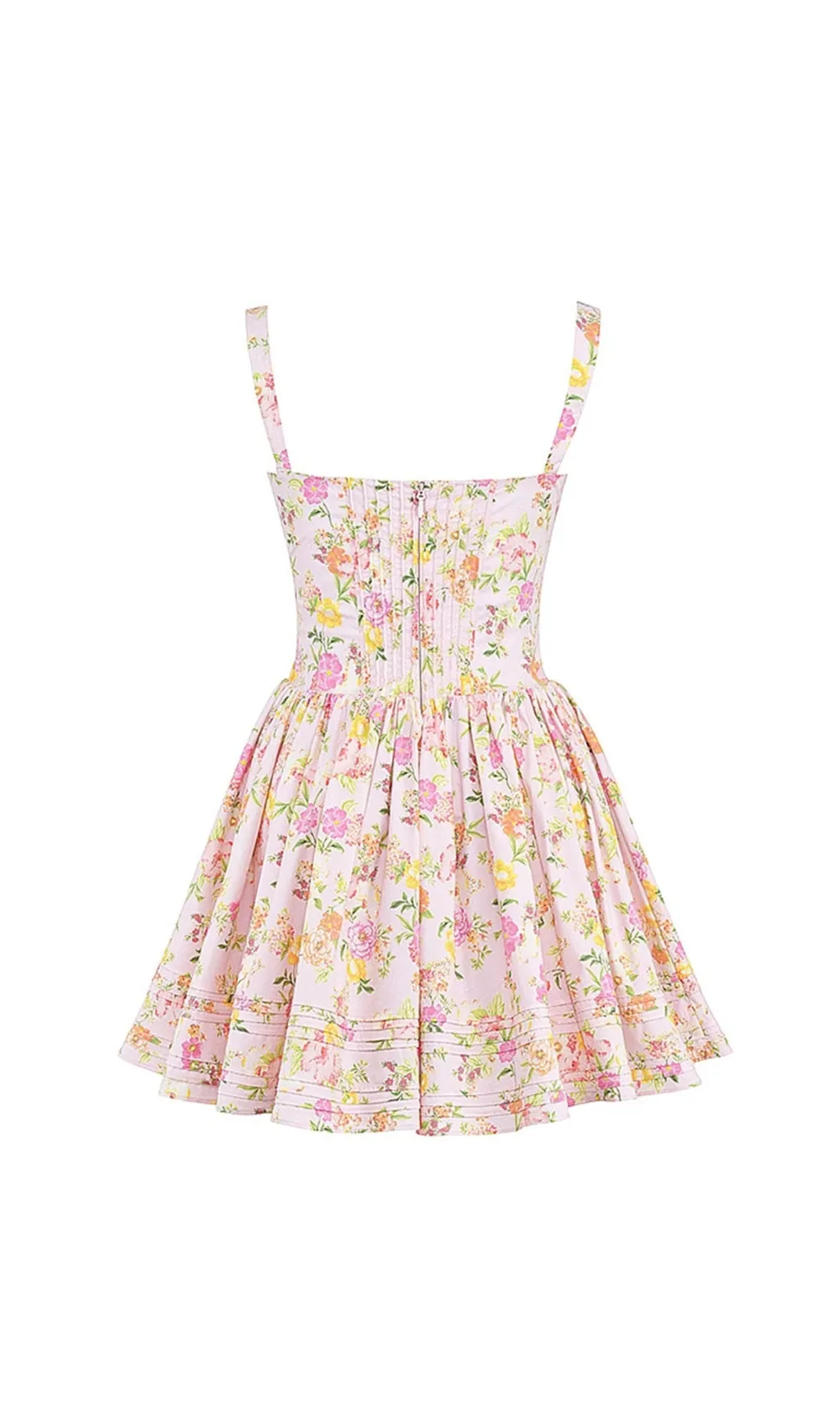 FLORAL PRINTED COTTON MINI DRESS Gloria Lanvin