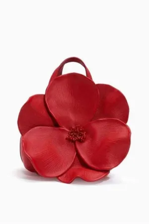 Floral PU Leather Handbag Gloria Lanvin