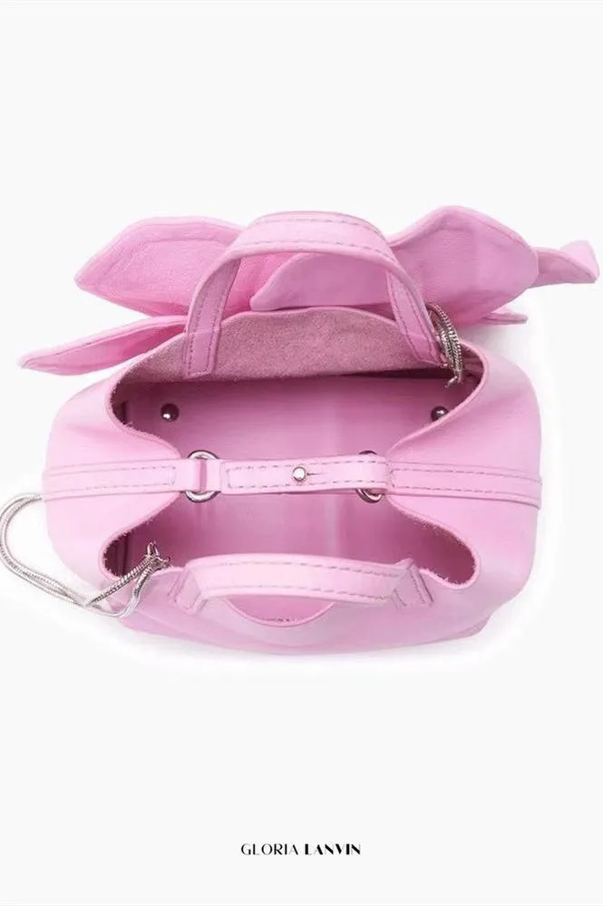 Floral PU Leather Handbag Gloria Lanvin