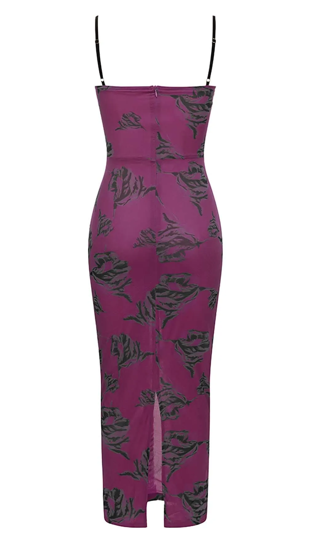 FLORAL STRAPPY CORSET MIDI DRESS Gloria Lanvin
