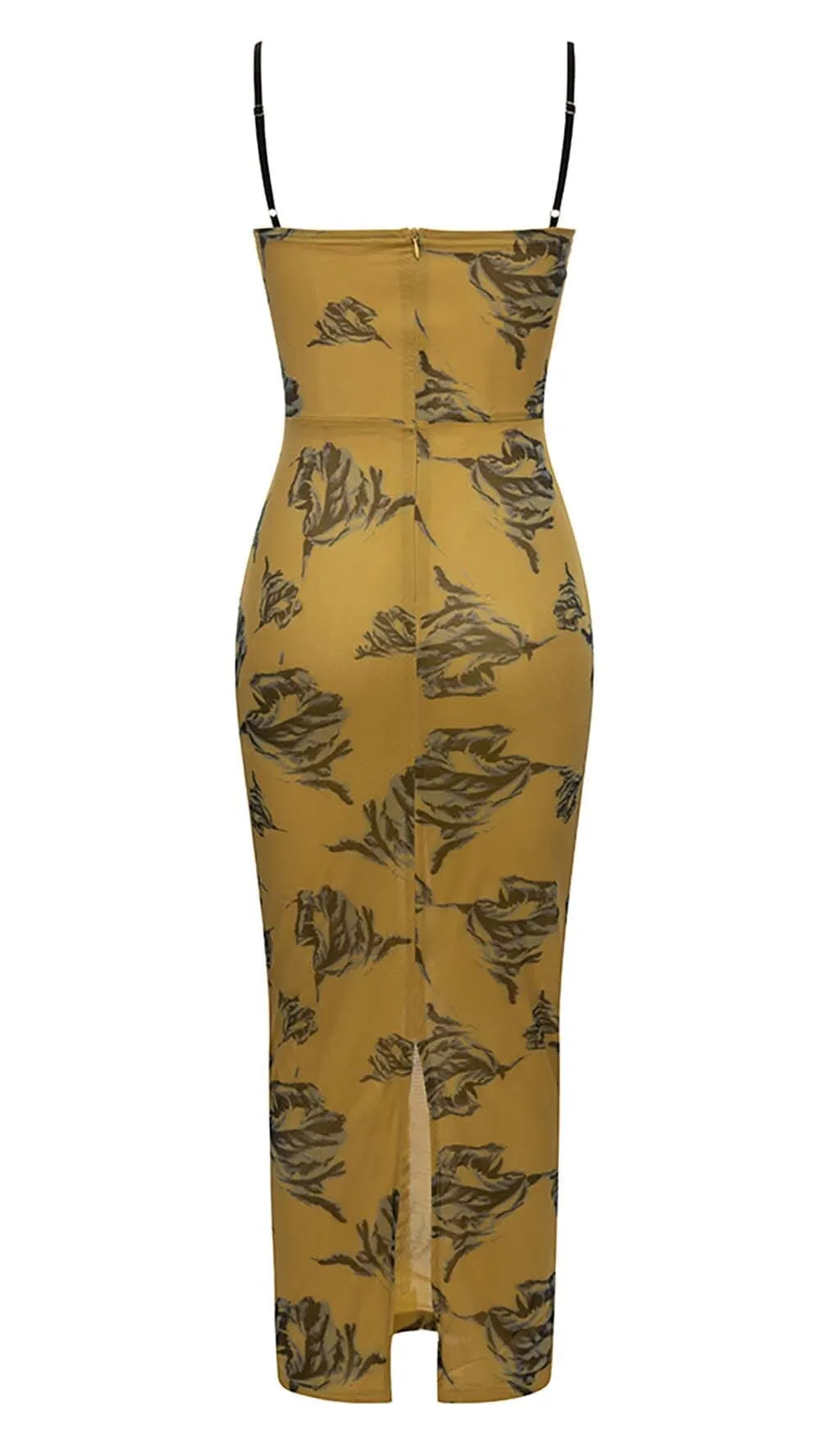 FLORAL STRAPPY CORSET MIDI DRESS Gloria Lanvin