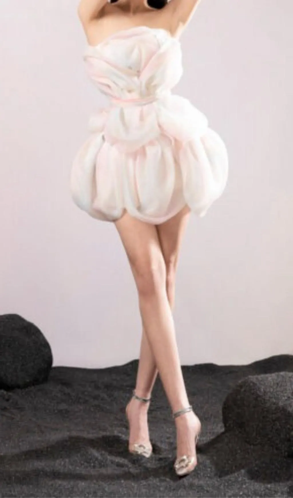 FLOWER BUD RAINBOW MINI DRESS Gloria Lanvin