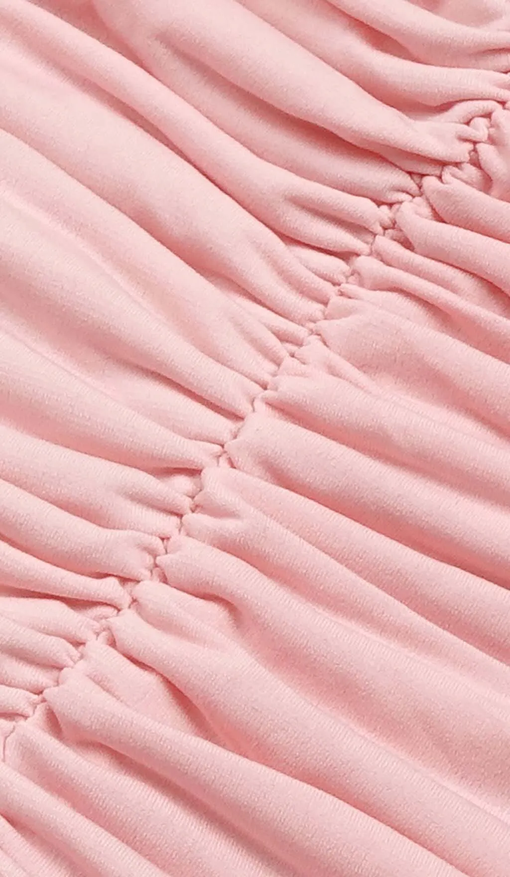 FLOWER-EMBELLISHED RUCHED MINI DRESS IN COTTON CANDY Gloria Lanvin