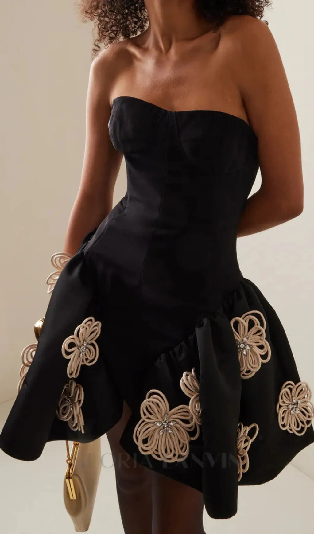 FLOWER MINI BANDAGE DRESS Gloria Lanvin