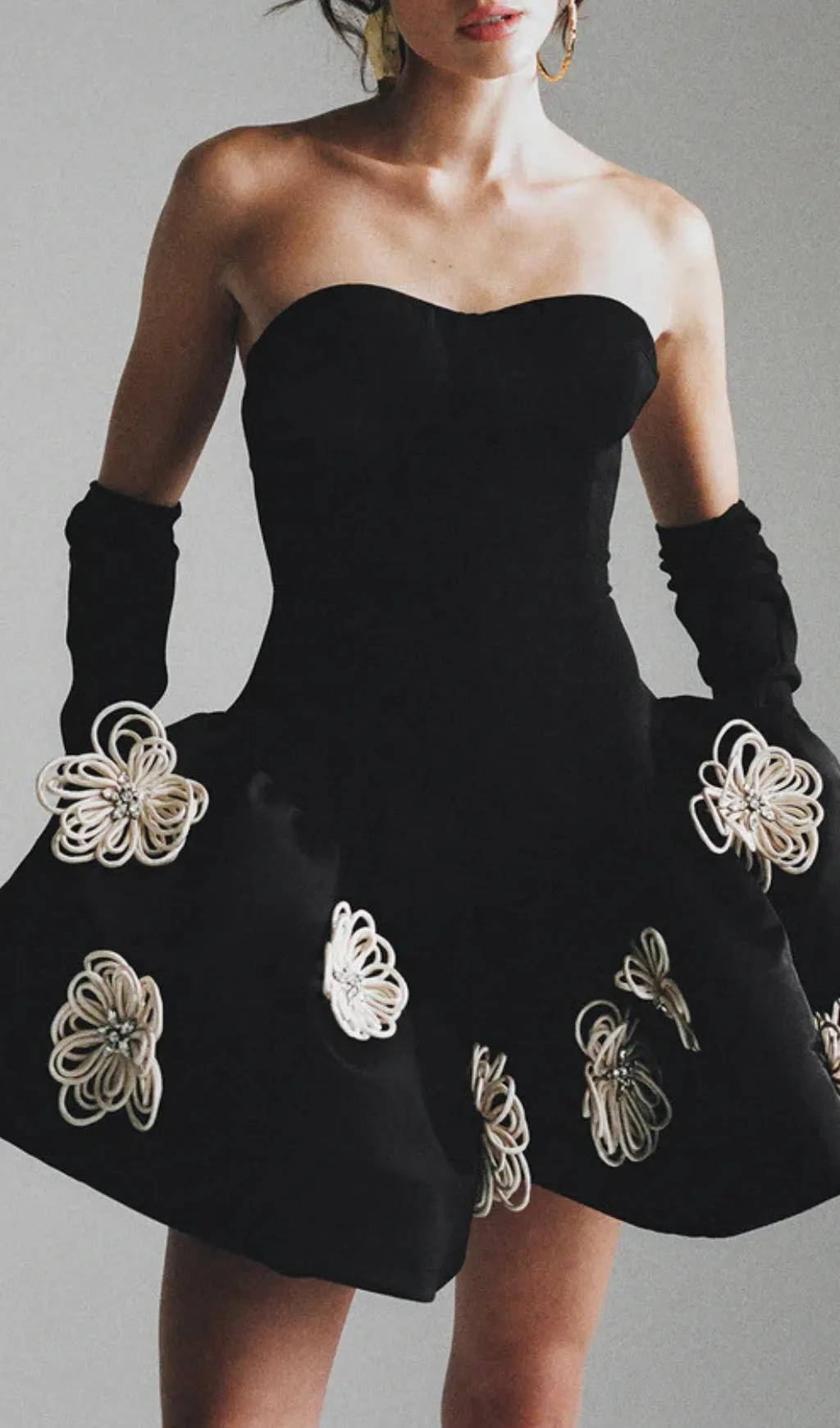 FLOWER MINI BANDAGE DRESS Gloria Lanvin
