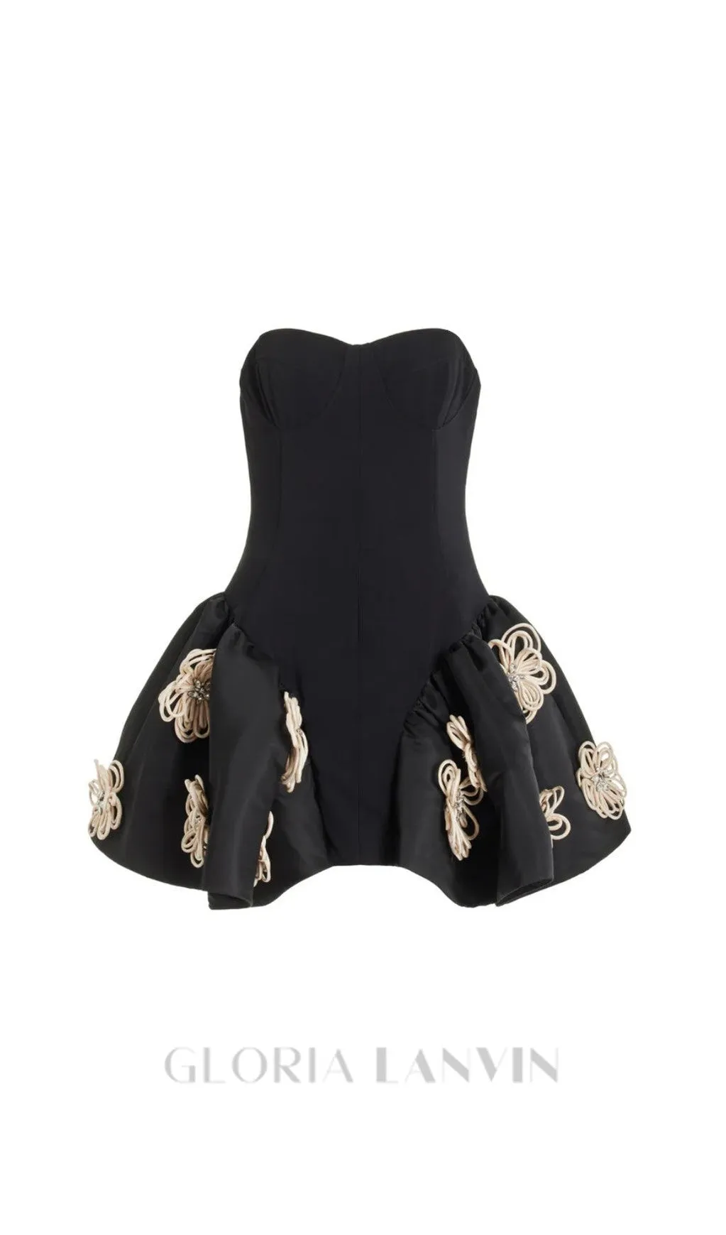 FLOWER MINI BANDAGE DRESS Gloria Lanvin
