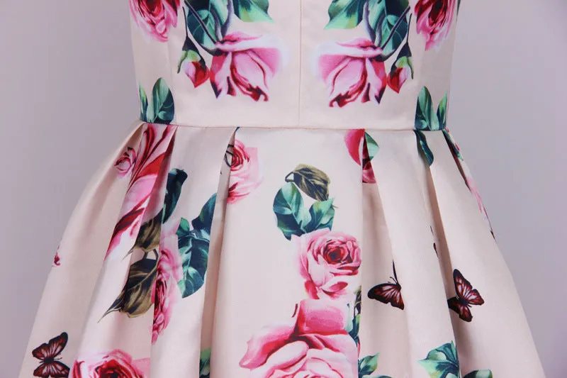 FLOWER PRINTED MIDI DRESS Gloria Lanvin