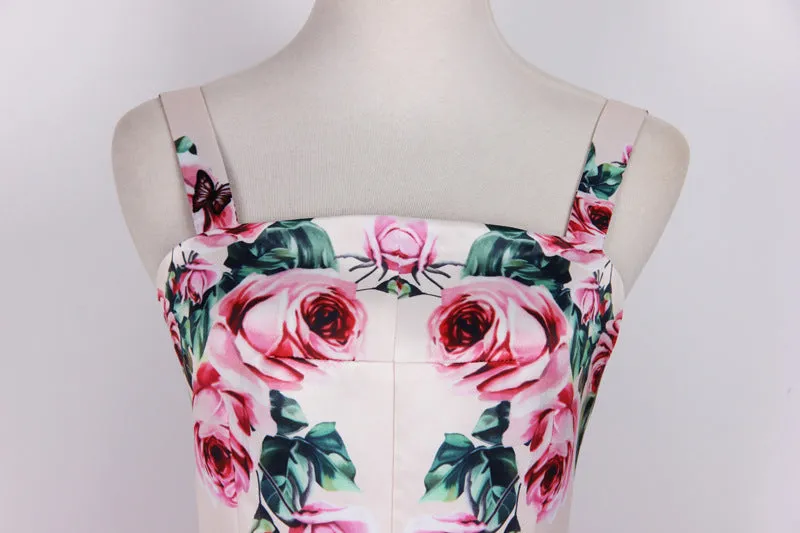 FLOWER PRINTED MIDI DRESS Gloria Lanvin
