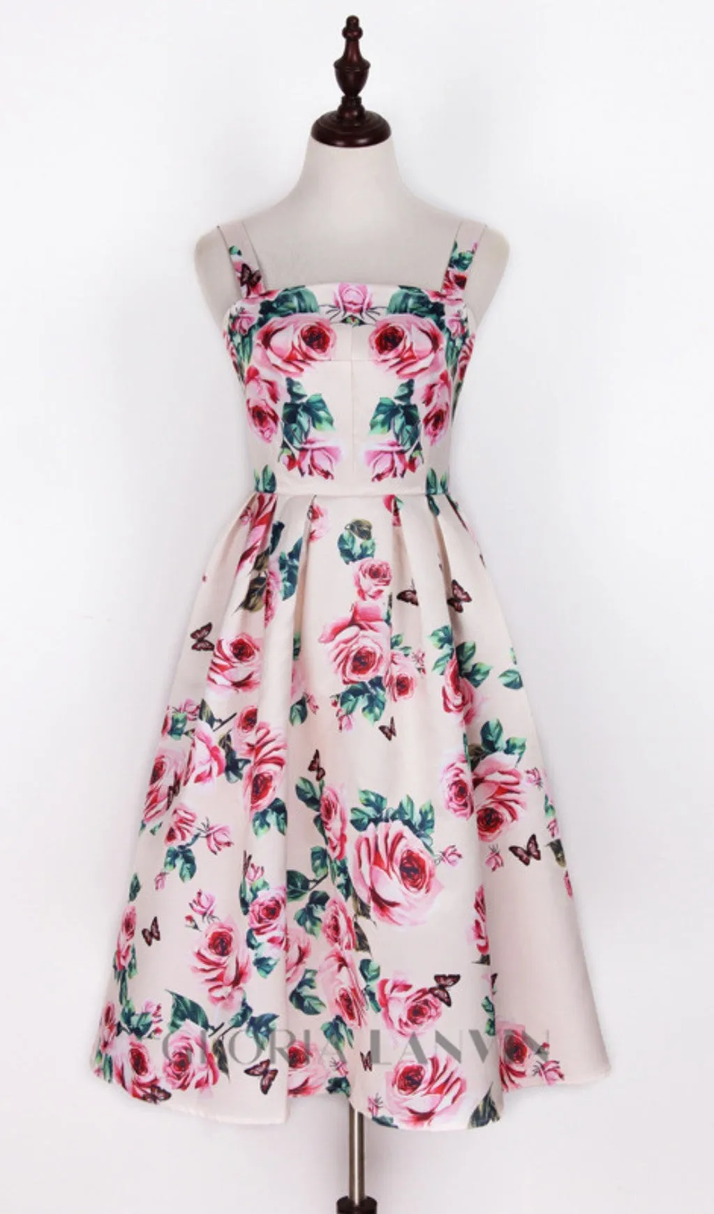 FLOWER PRINTED MIDI DRESS Gloria Lanvin