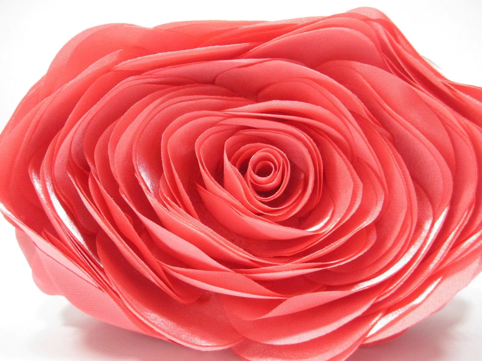 FLOWER SATIN CLUTCH Gloria Lanvin