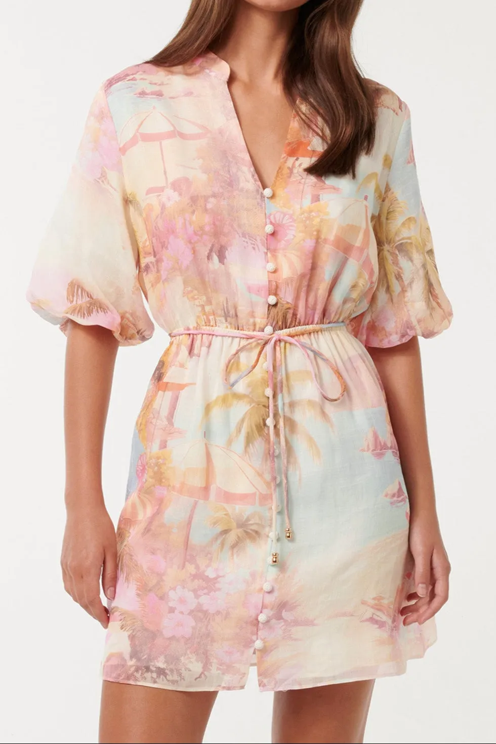 Franny multicolor floral print Mini Dress Gloria Lanvin