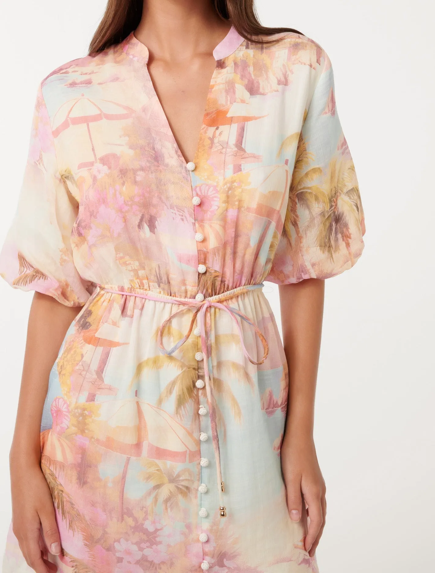 Franny multicolor floral print Mini Dress Gloria Lanvin