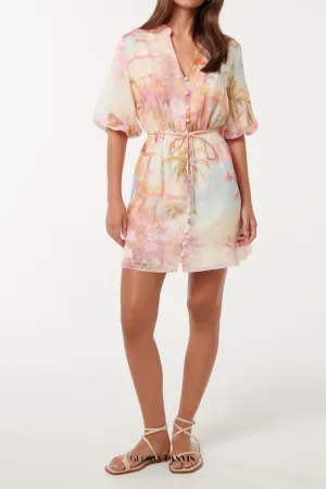 Franny multicolor floral print Mini Dress Gloria Lanvin