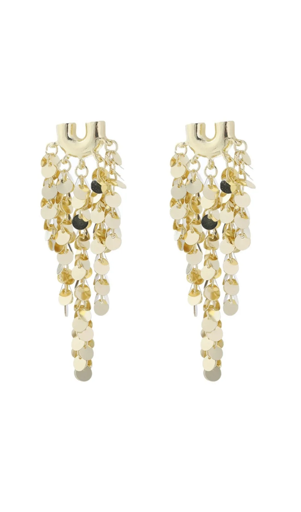 FRINGE SEQUIN EARRINGS Gloria Lanvin