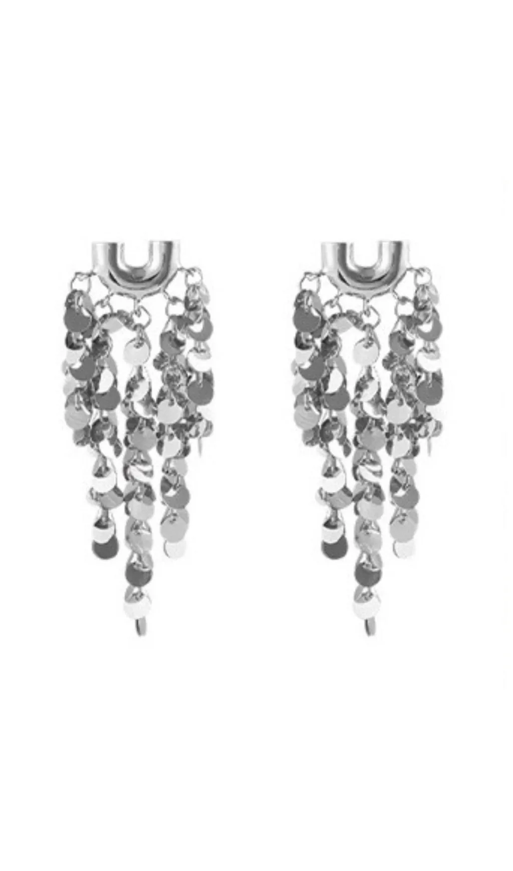 FRINGE SEQUIN EARRINGS Gloria Lanvin