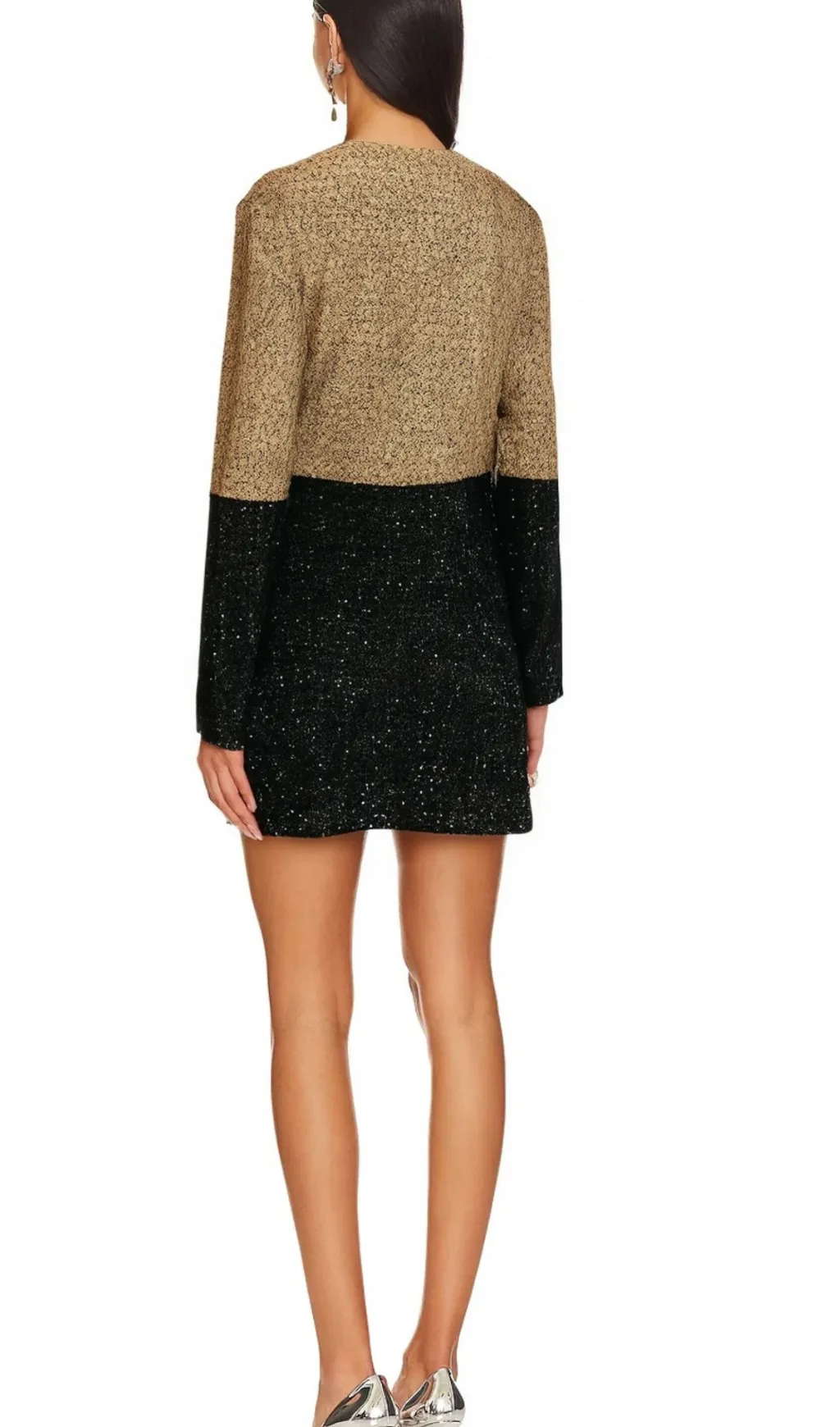 Gabbi sequinned tweed jacket & skirt matching set Gloria Lanvin