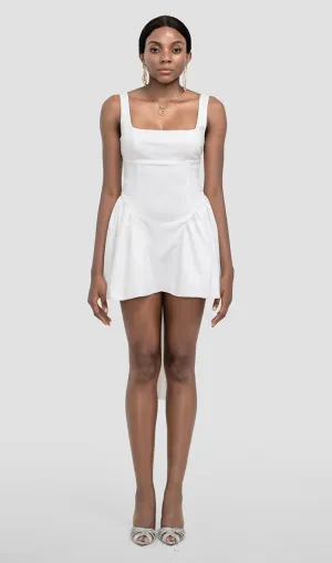 GALI IVORY BACKLESS BOW MINI DRESS Gloria Lanvin