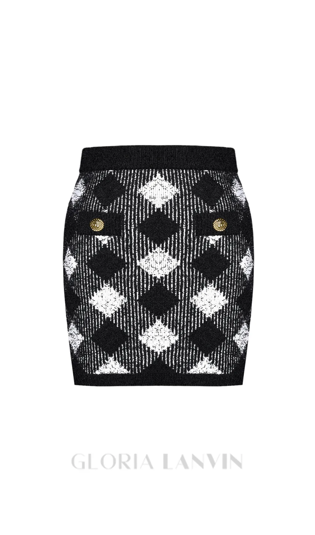 gingham tweed mini skirt Gloria Lanvin