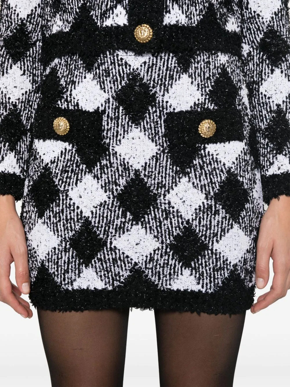 gingham tweed mini skirt Gloria Lanvin