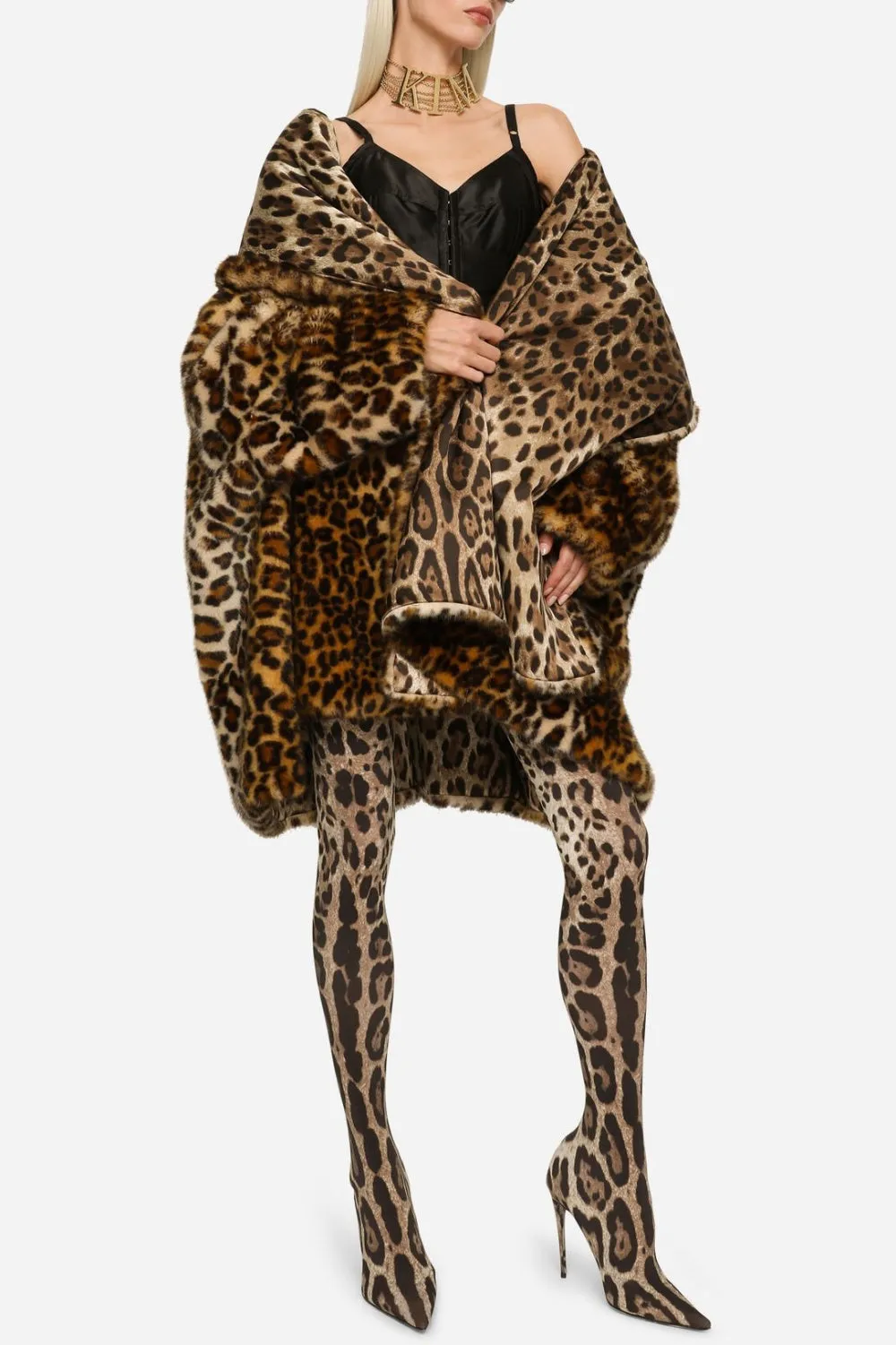 Giselle Leopard Print Thigh-high Boots Gloria Lanvin
