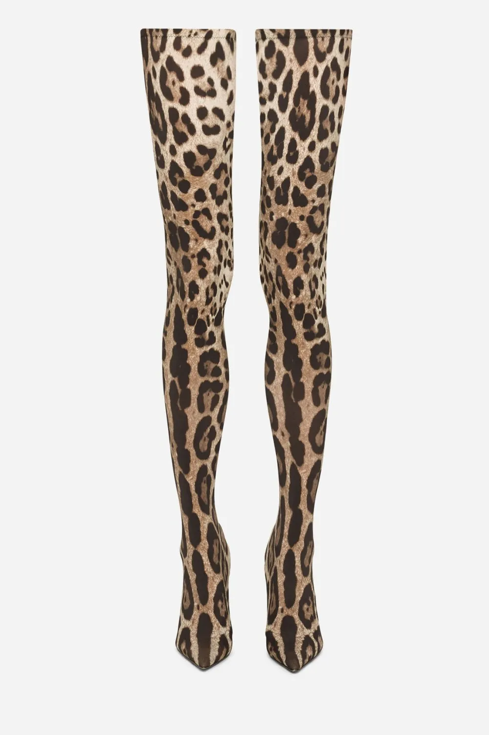 Giselle Leopard Print Thigh-high Boots Gloria Lanvin
