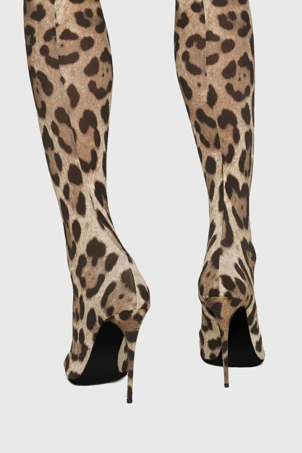 Giselle Leopard Print Thigh-high Boots Gloria Lanvin