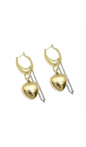 GOLDEN LOVE ALLOY EARRINGS Gloria Lanvin