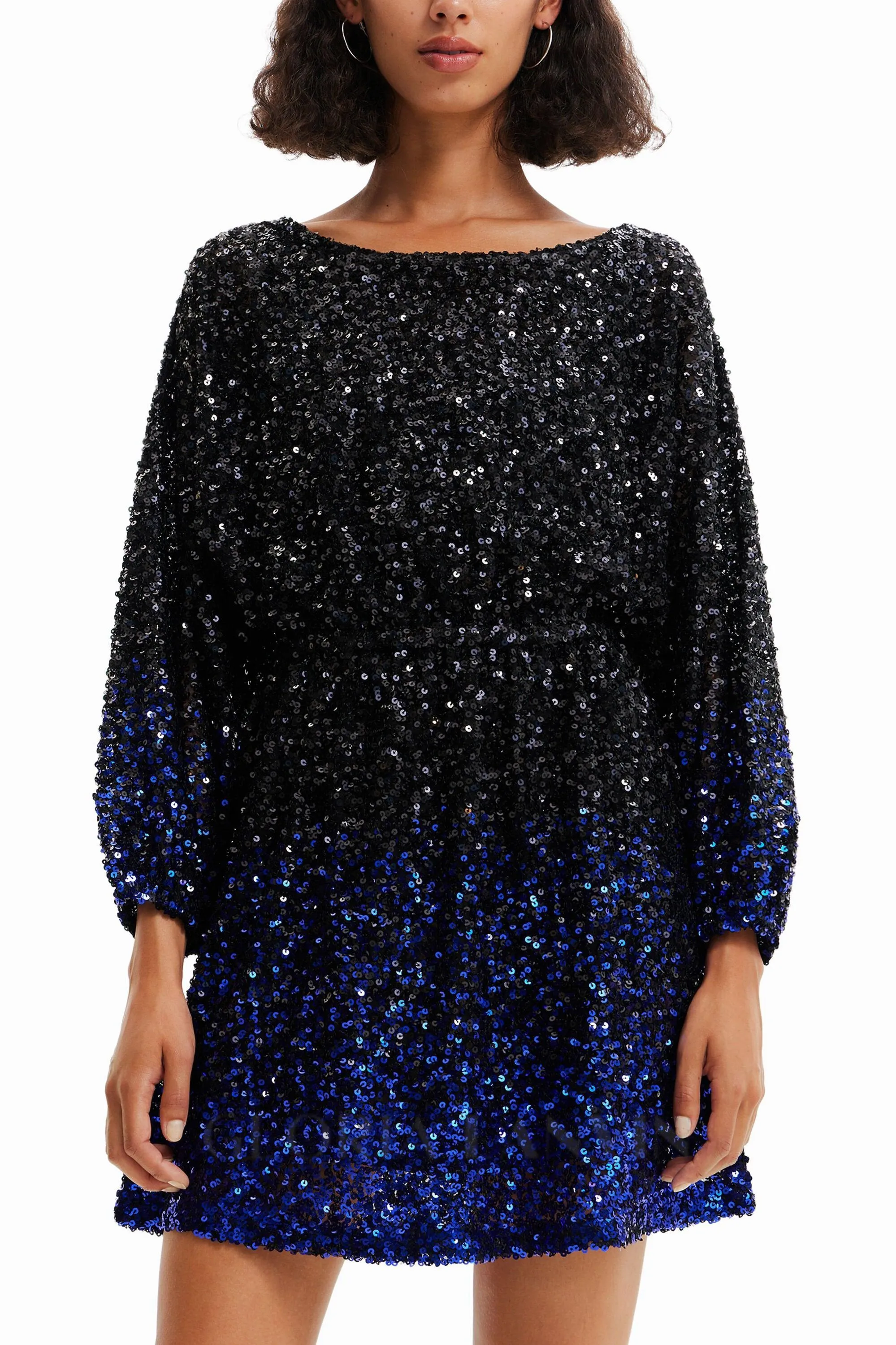 gradient sequin mini dress Gloria Lanvin