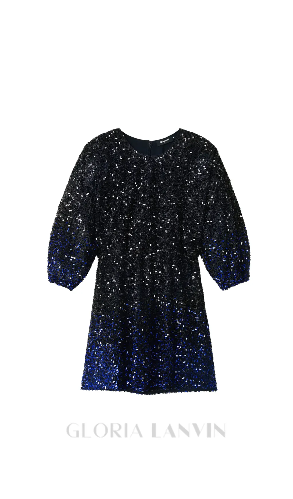 gradient sequin mini dress Gloria Lanvin