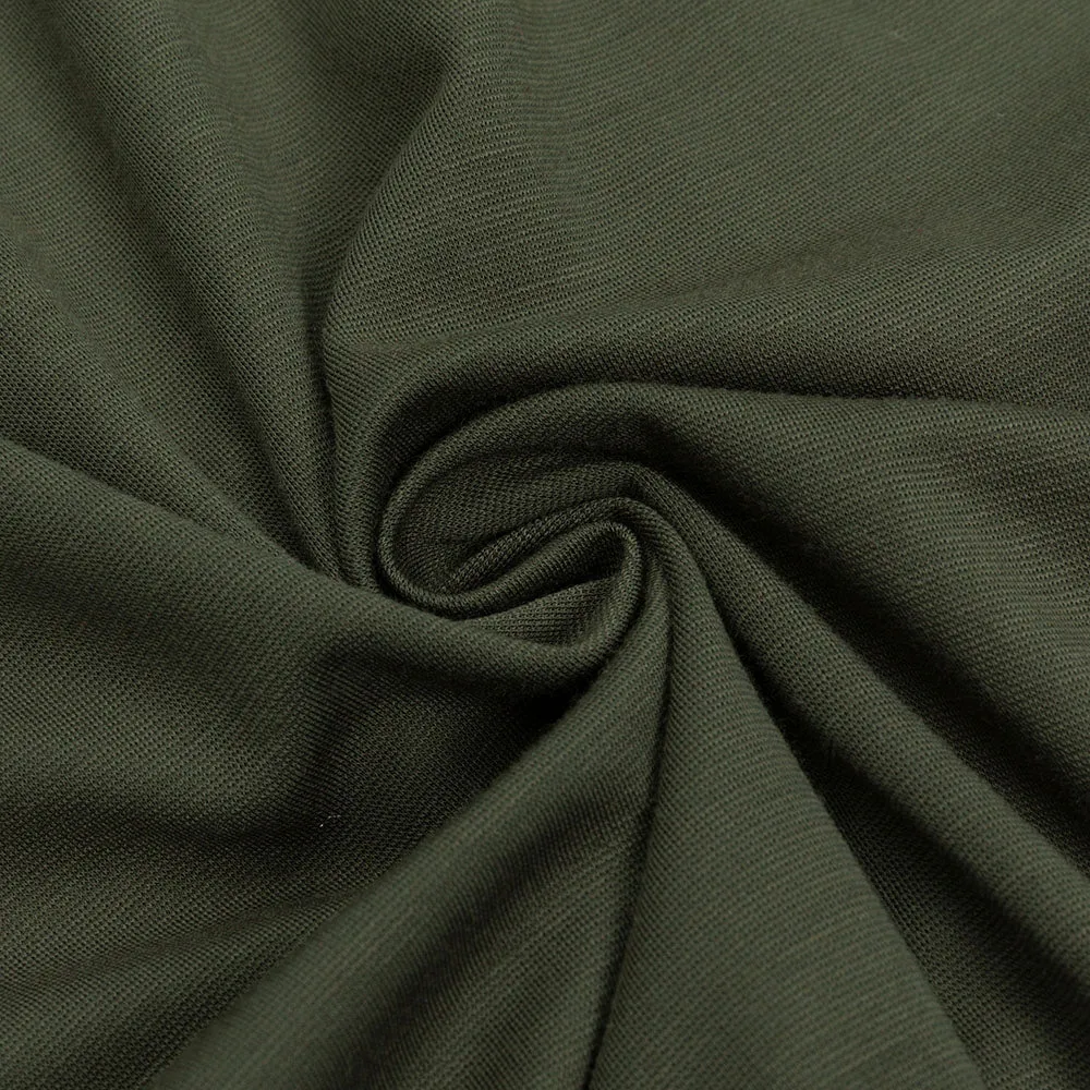 GREEN ONE SHOULDER RUFFLE TRIM DRESS Gloria Lanvin