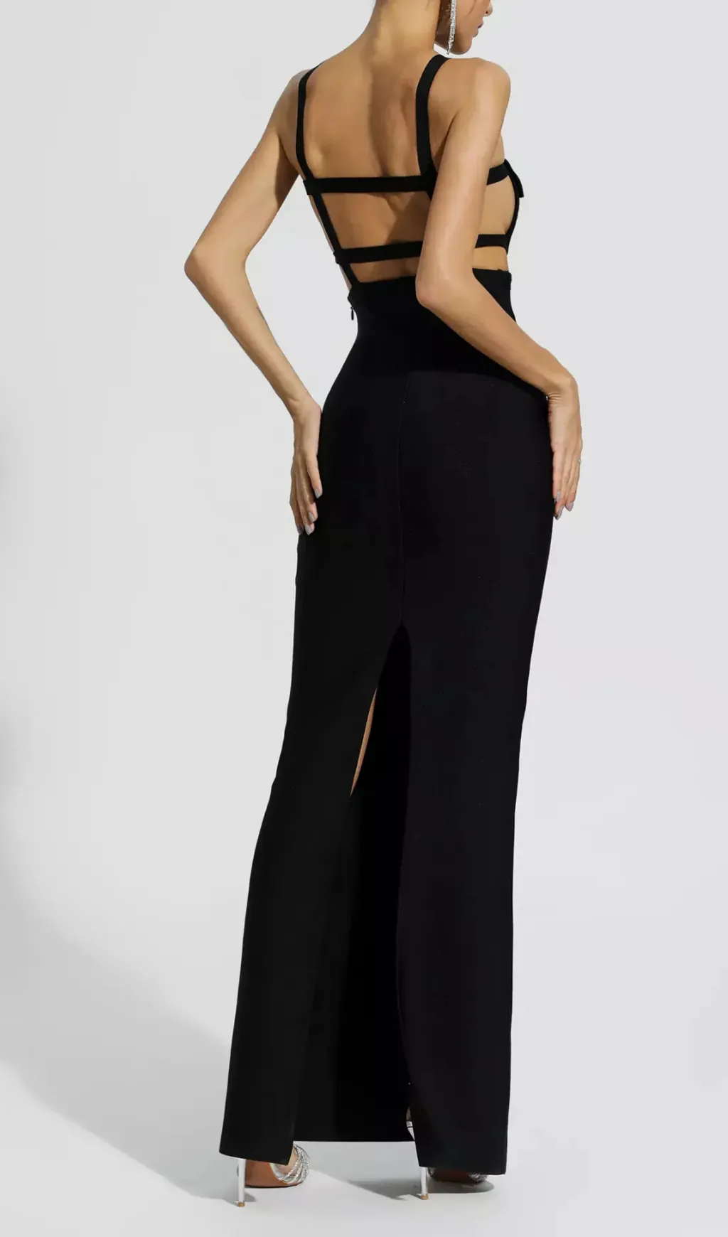 HALTER POCKET BANDAGE MAXI DRESS Gloria Lanvin