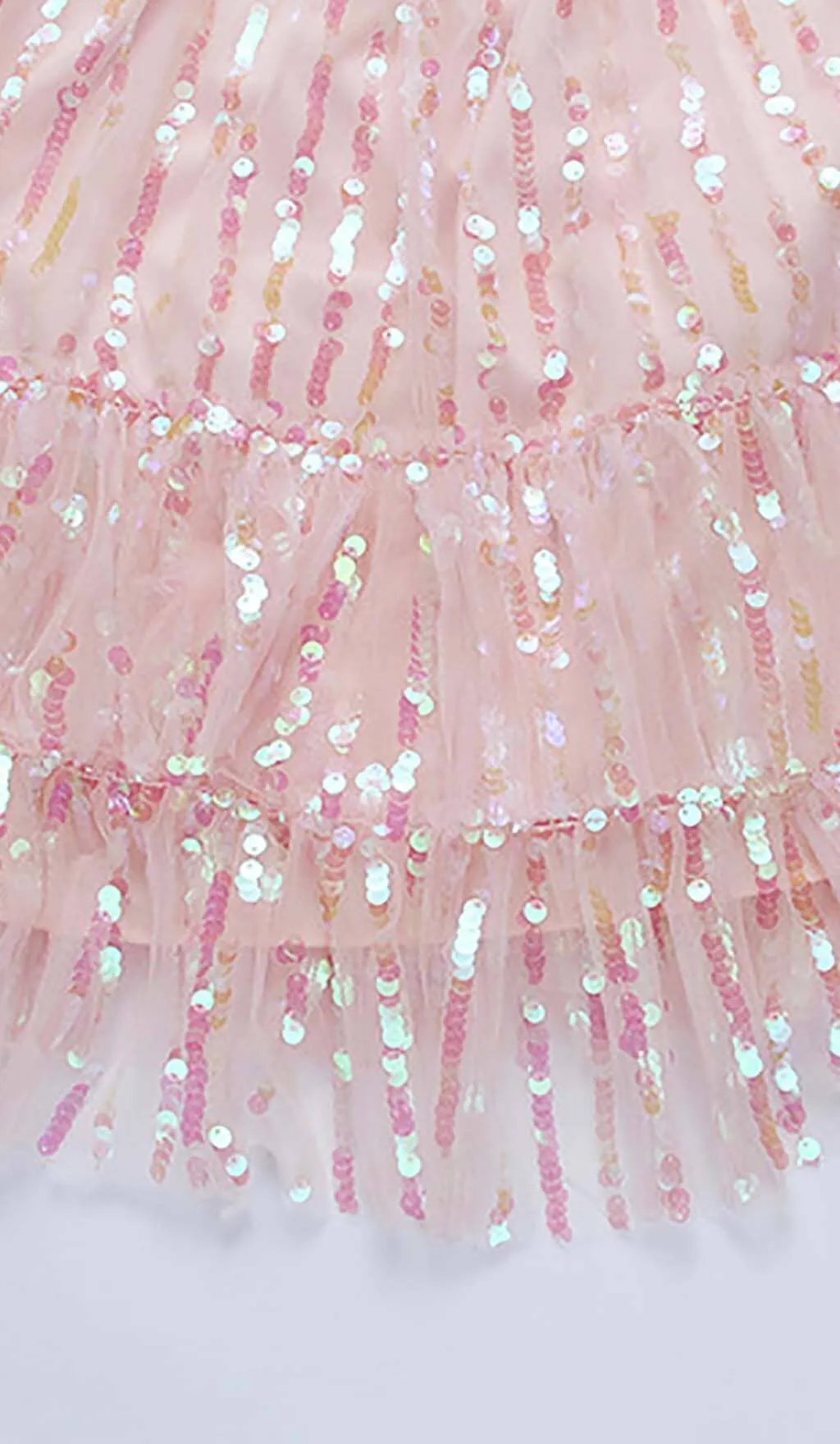 HALTER SEQUINS MINI DRESS IN PINK Gloria Lanvin