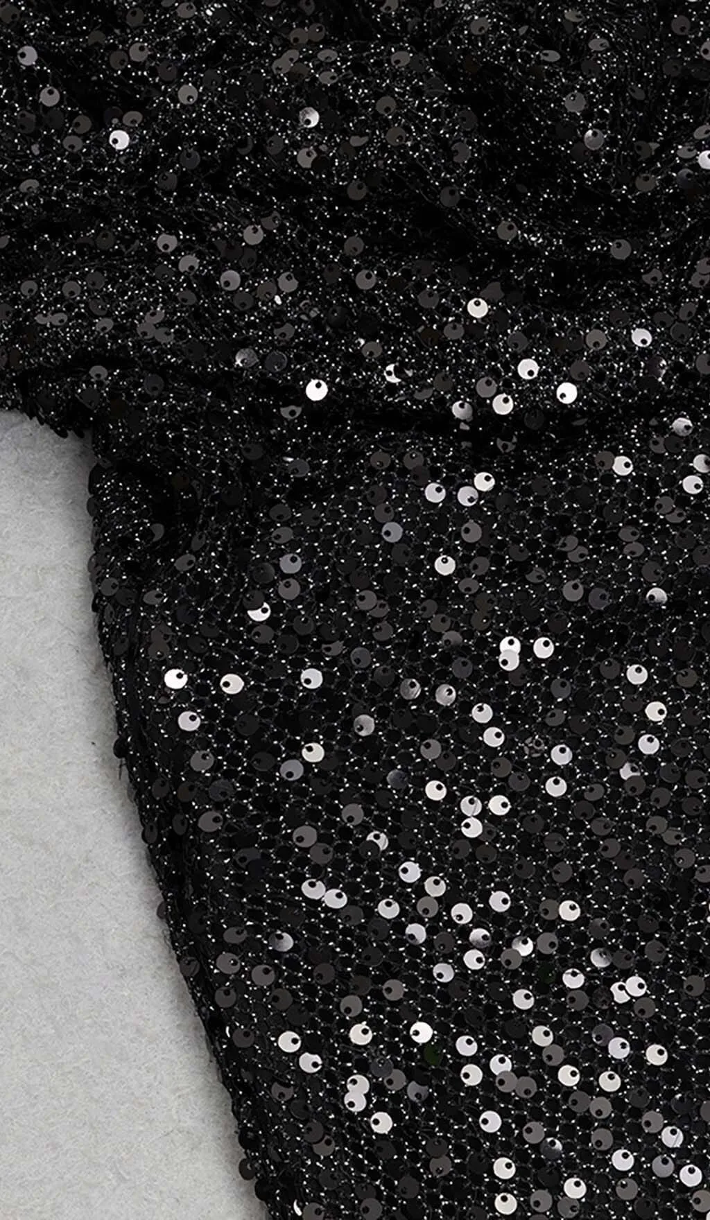 HALTER SLEEVELESS SEQUIN MAXI DRESS IN BLACK Gloria Lanvin