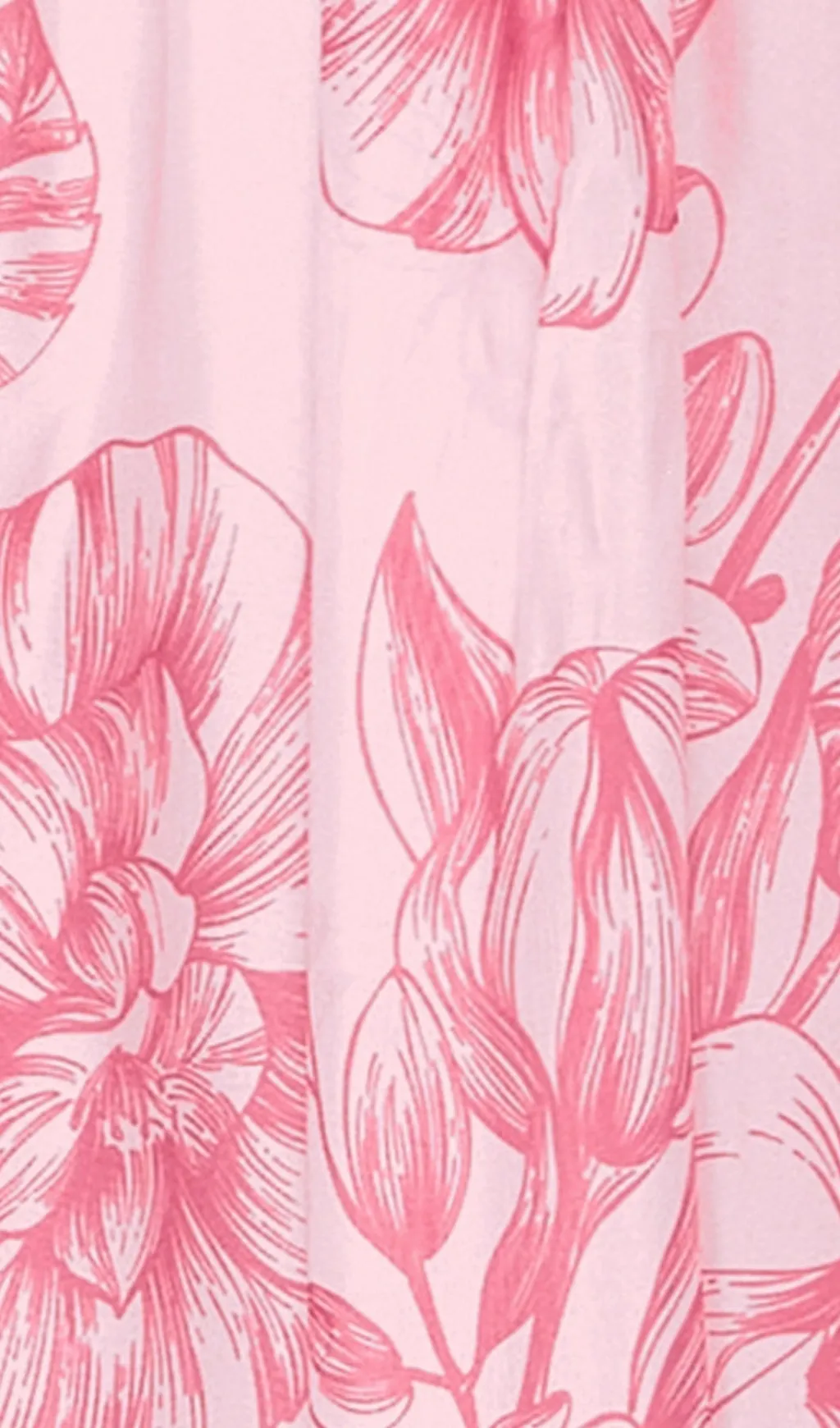 HARMONY PRINT IN PLUM BLOSSOM TIE NECK MIDI DRESS Gloria Lanvin