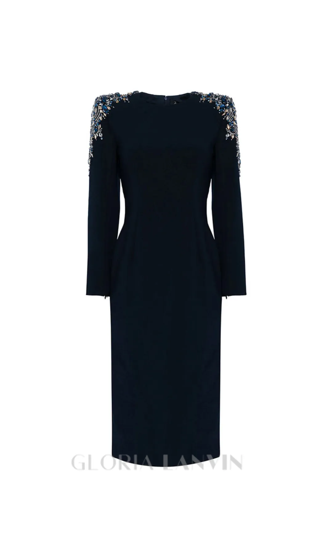 HARRIET MARTINI DROP CRYSTAL-EMBELLISHED MIDI DRESS Gloria Lanvin
