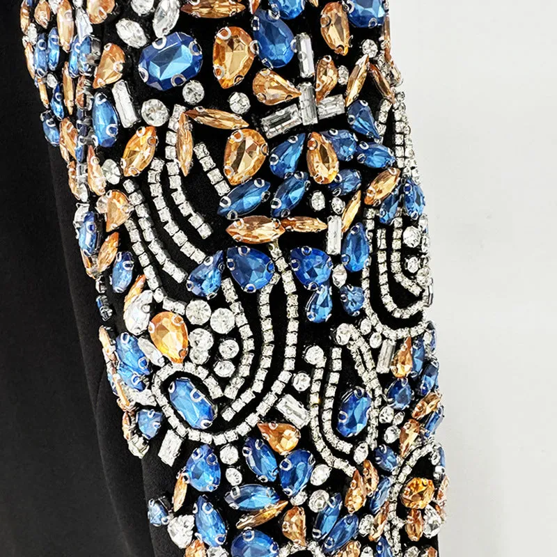 HARRIET MARTINI DROP CRYSTAL-EMBELLISHED MIDI DRESS Gloria Lanvin
