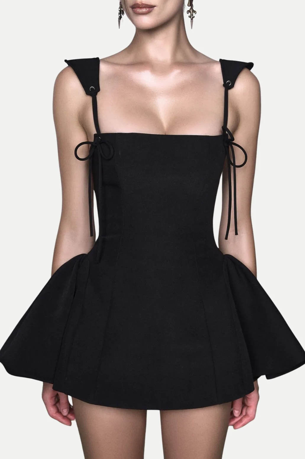 Hazal Lace Up Spaghetti Mini Dress Gloria Lanvin
