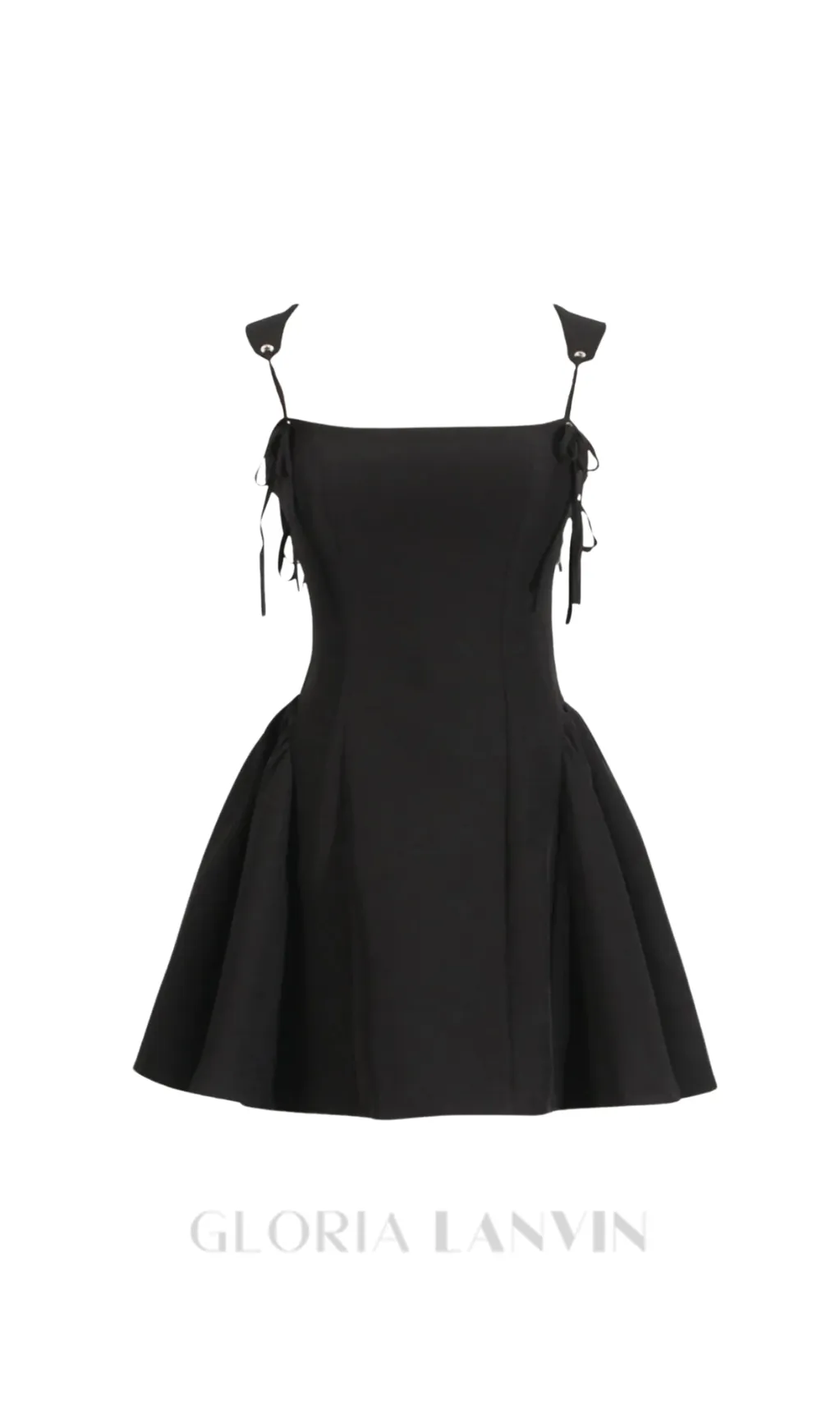 Hazal Lace Up Spaghetti Mini Dress Gloria Lanvin