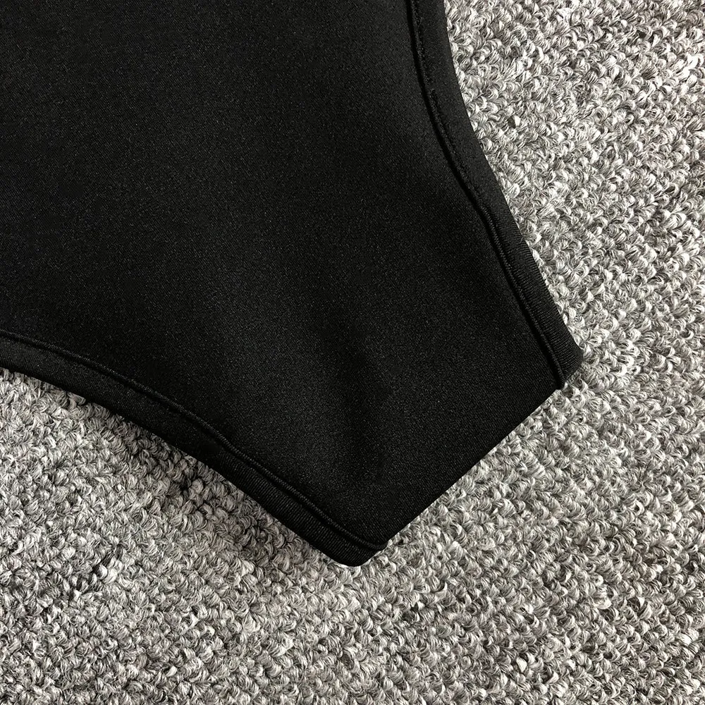 HAZEL CRYSTAL-COVERED STRAPLESS BLACK MAXI DRESS Gloria Lanvin