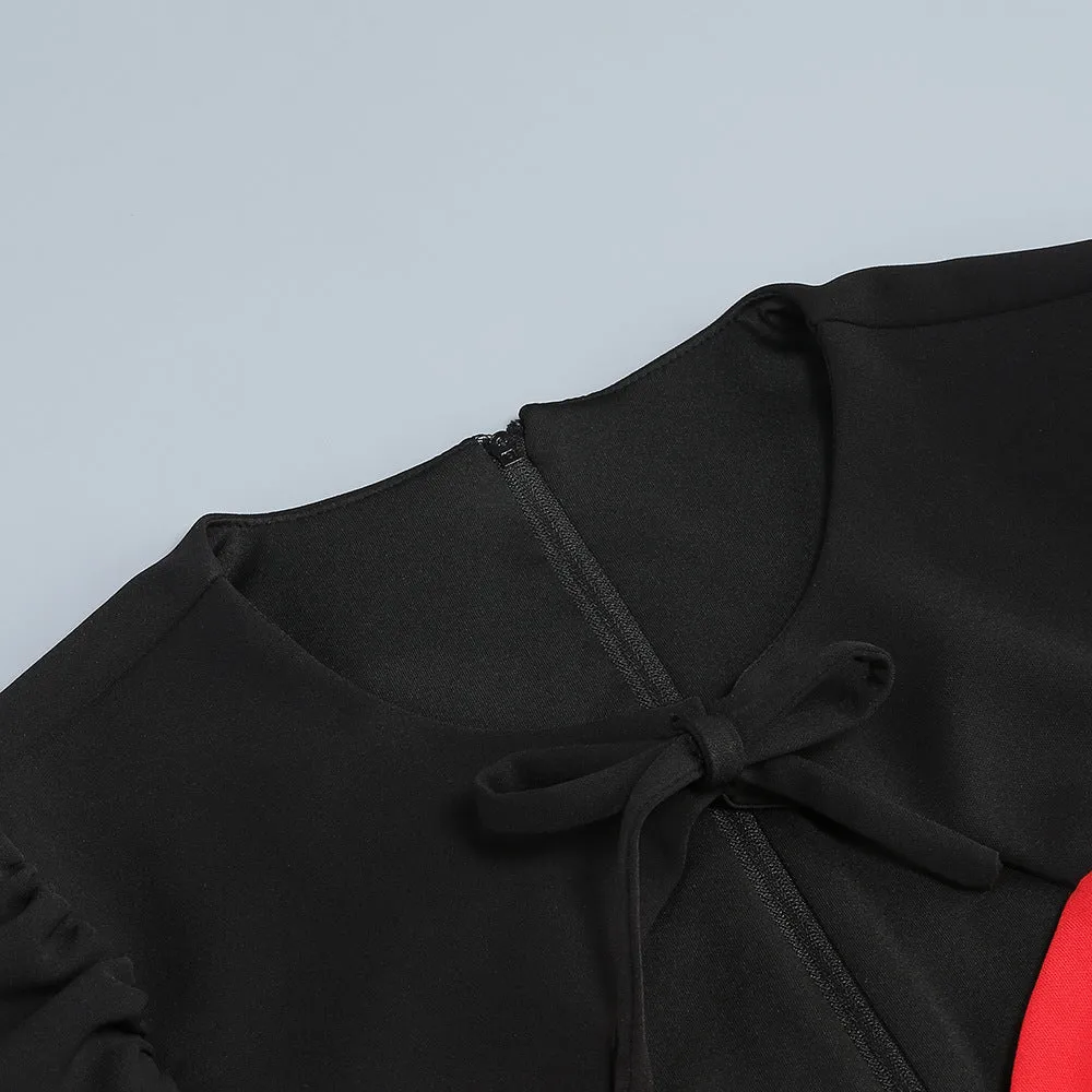 HEART BOW CUTOUT MINI DRESS Gloria Lanvin
