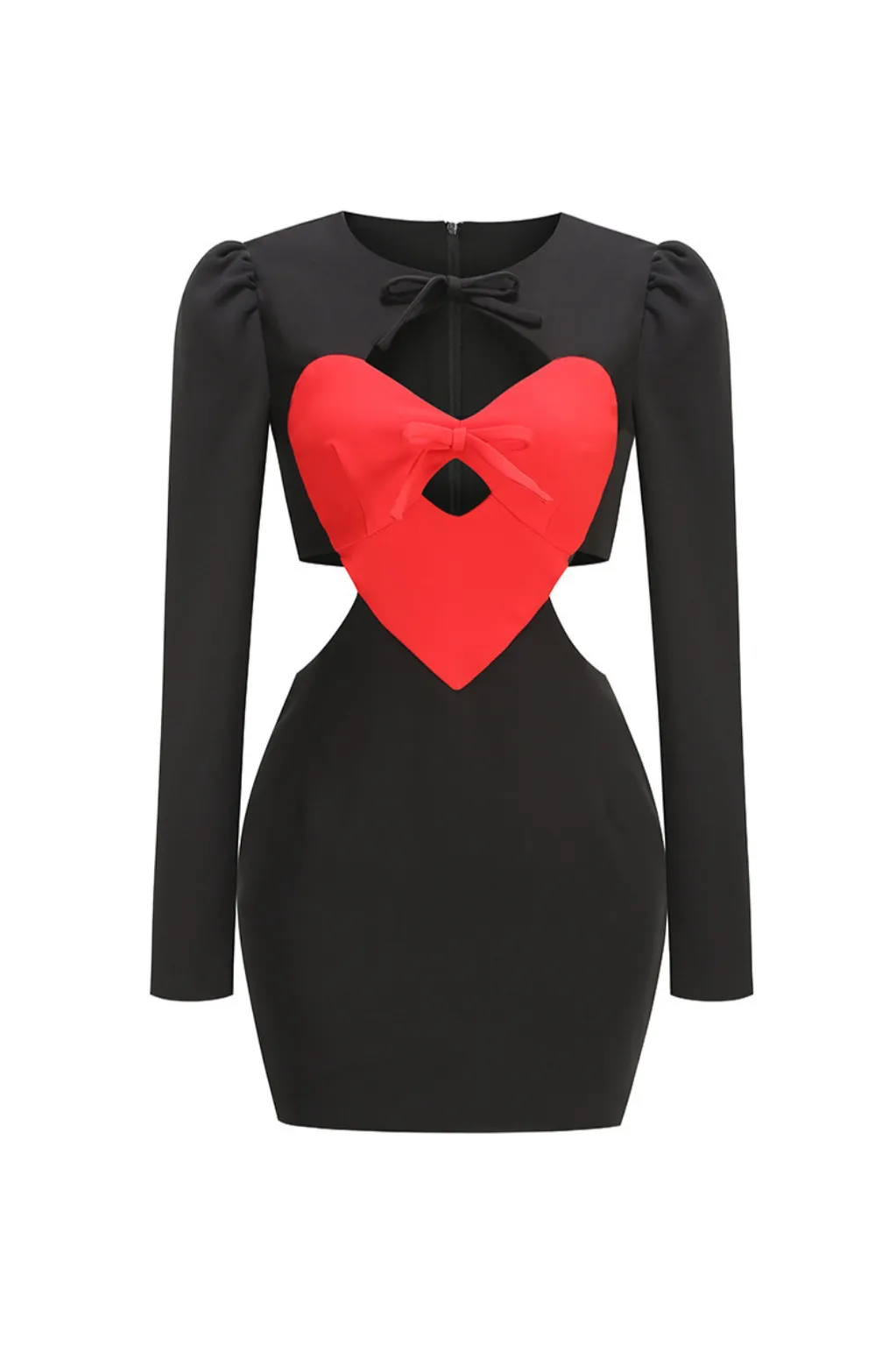 HEART BOW CUTOUT MINI DRESS Gloria Lanvin