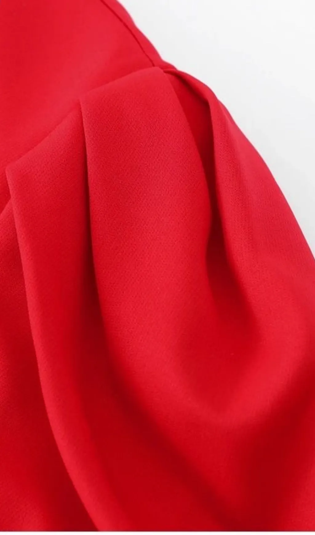 HEART-SHAPED CUTOUT CRPE MINI DRESS IN RED Gloria Lanvin