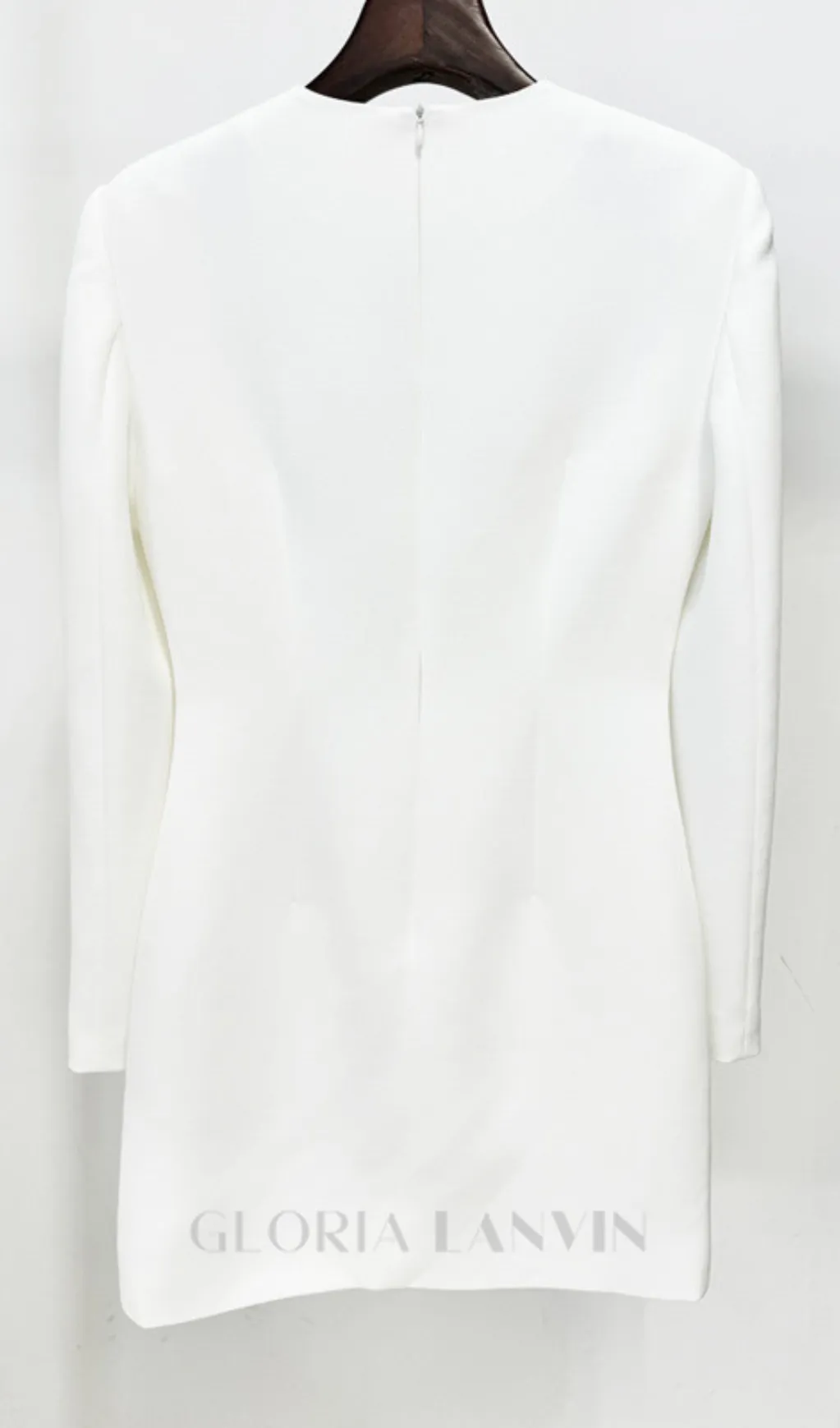 HELEN FLOWER EMBELLISHED MINI DRESS IN WHITE Gloria Lanvin