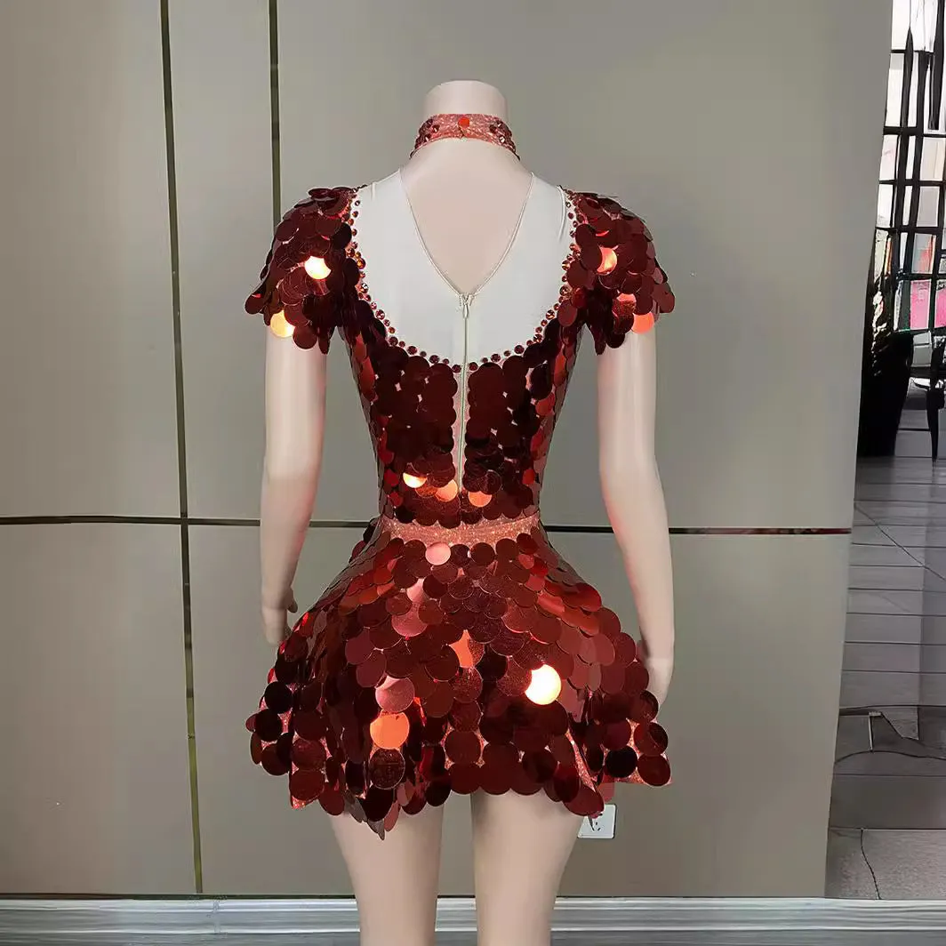 HELENE BURGUNDY SEQUINS DIAMANTE SET Gloria Lanvin