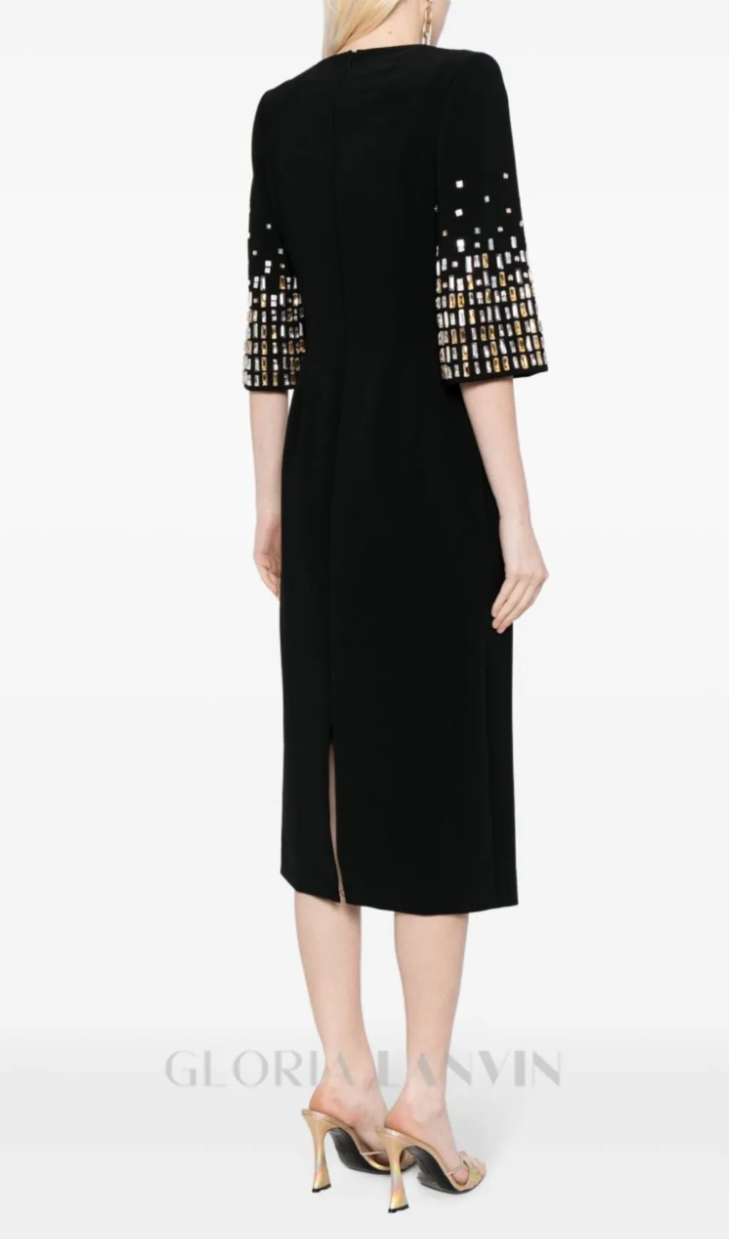 Highball Queen crystal-embellished midi dress Gloria Lanvin