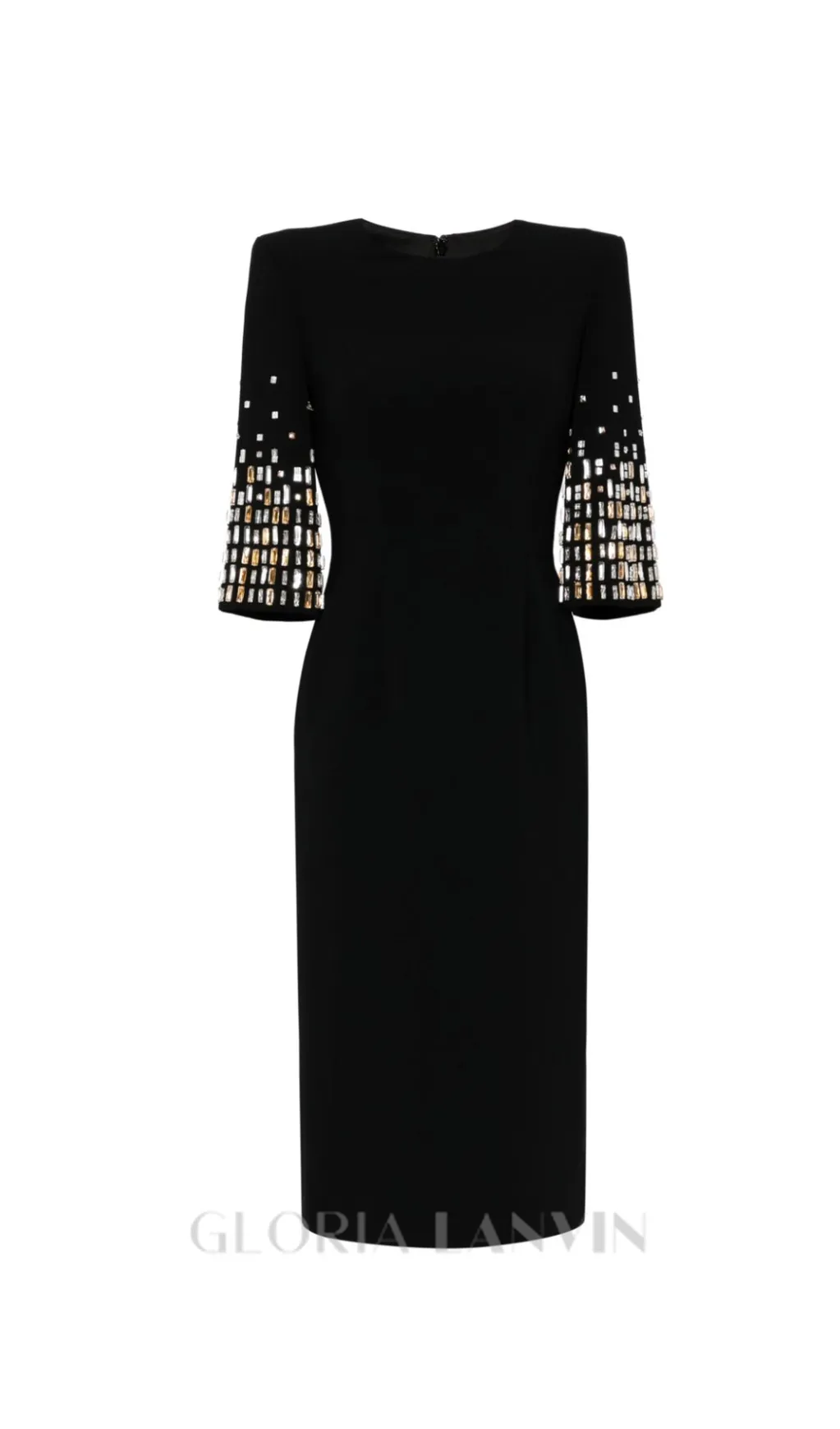 Highball Queen crystal-embellished midi dress Gloria Lanvin