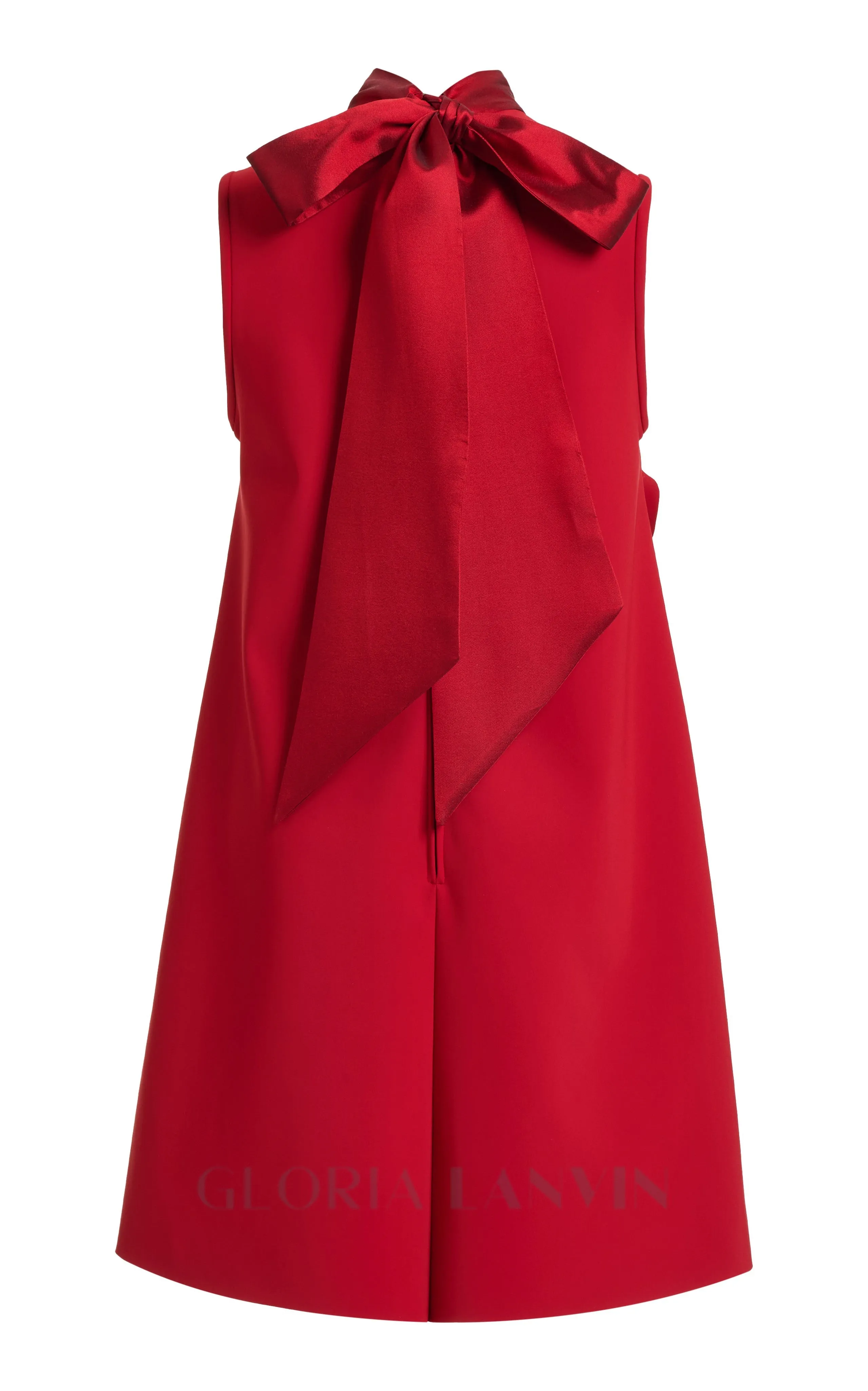 HILARY RED APPLIQUD SHIFT MINI DRESS Gloria Lanvin