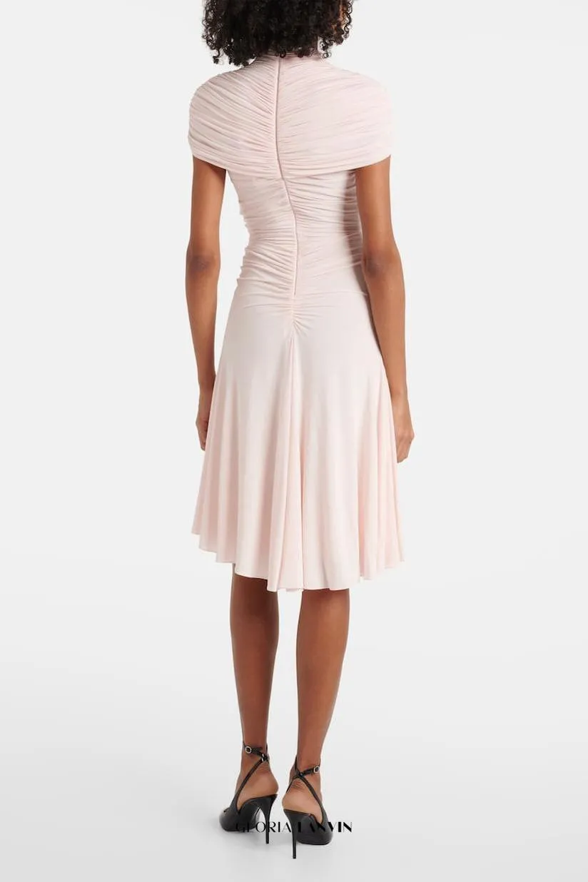 Hiraku Ruched Midi Dress Gloria Lanvin