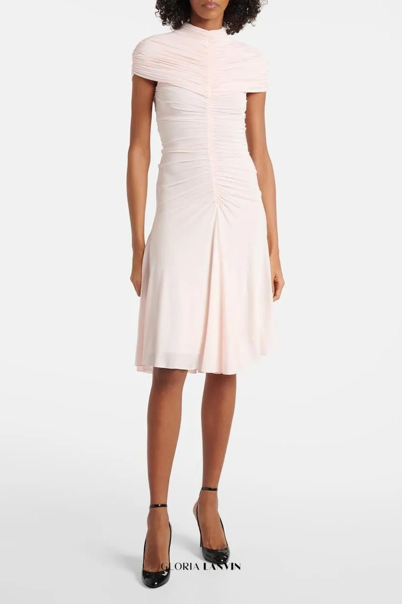 Hiraku Ruched Midi Dress Gloria Lanvin